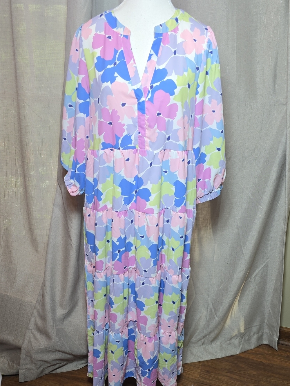 Mary Square Pastel Floral Cameron Maxi Dress - Picture 2 of 11